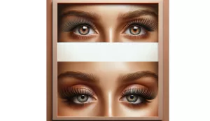 hybrid lashes  in picture frame 