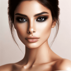 How to Do Smokey Eye Makeup: A Comprehensive Tutorial for Beginners - Middle-Eastern woman elegantly demonstrating smokey eye makeup.