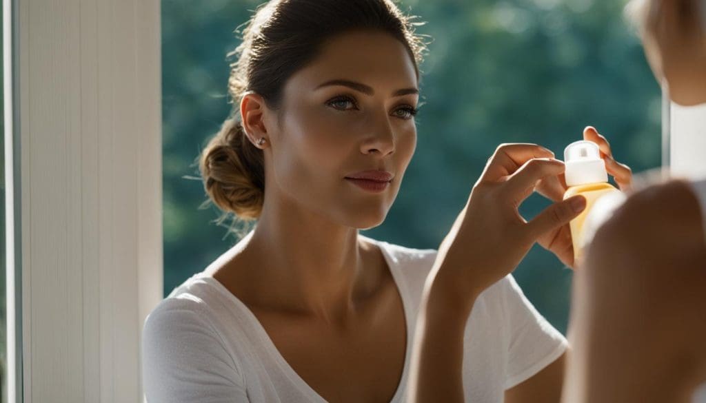 protecting skin with sunscreen and makeup