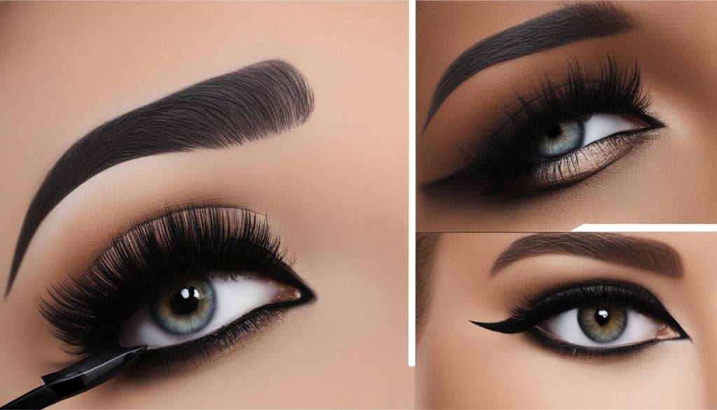 winged eyeliner